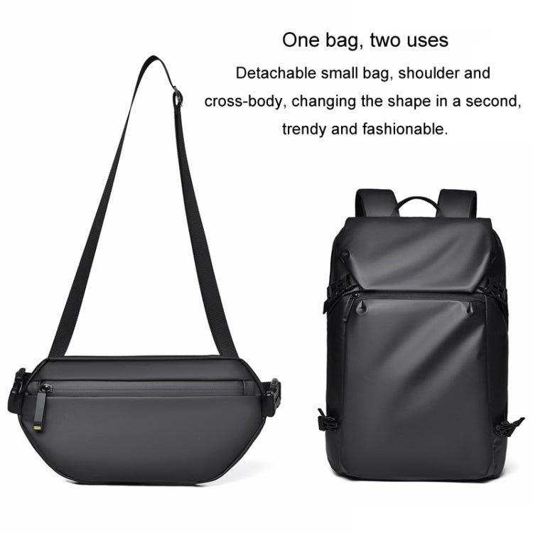 WEPOWER Men Double Shoulder Bag Large-capacity Computer Bag Traveling Backpack(Grey)