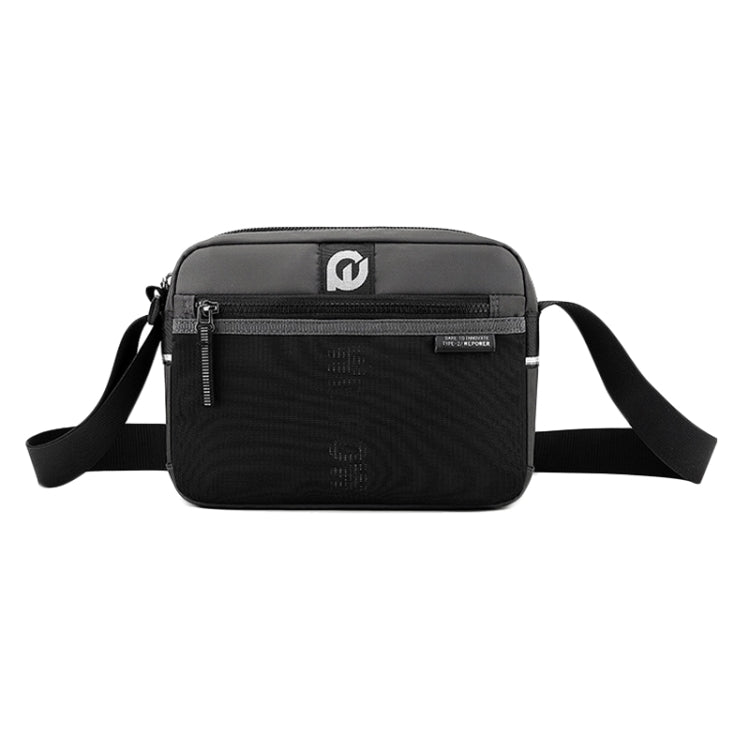 WEPOWER Men Outdoor Casual Nylon Crossbody Bag Single Shoulder Satchel(Grey)