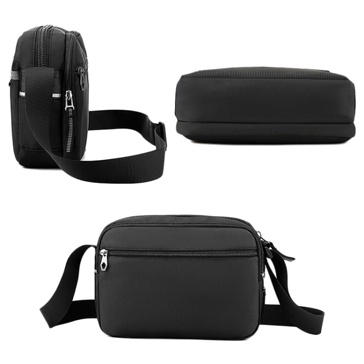WEPOWER Men Outdoor Casual Nylon Crossbody Bag Single Shoulder Satchel(Grey)