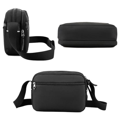 WEPOWER Men Outdoor Casual Nylon Crossbody Bag Single Shoulder Satchel(Grey)