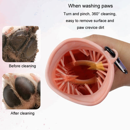 Histotree Pet Foot Washing Cup Multifunctional Dog Paw Cleaning Brush, Color: Small (Purple)