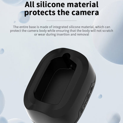 For Insta360 X4 CYNOVA Silicone Base Upright Holder Desktop Support Stand
