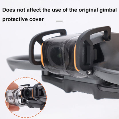 For DJI Avata 2 CQT Aluminum Alloy Drone Gimbal Lens Anti-collision Bumper(Black)
