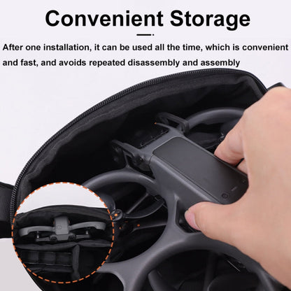 For DJI Avata 2 CQT Aluminum Alloy Drone Gimbal Lens Anti-collision Bumper(Black)