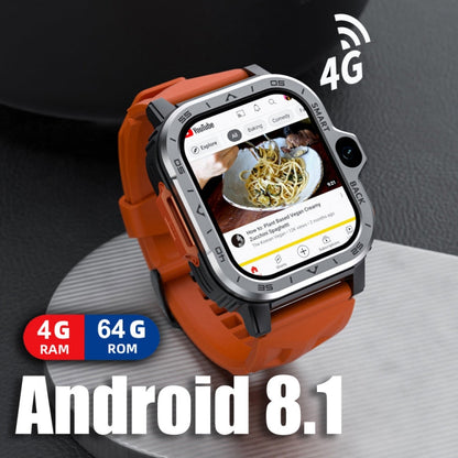LOKMAT APPLLP 4 MAX 2.02-Inch Android 8.1 Full Network Wifi Card Bluetooth Smart Watch(Navy Blue 64G)