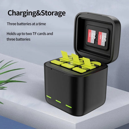 TELESIN GP-BCG-901 Storage Battery Charging Box For GoPro HERO12 Black / HERO11 Black / HERO10 Black / HERO9 Black(Single Charging Box)