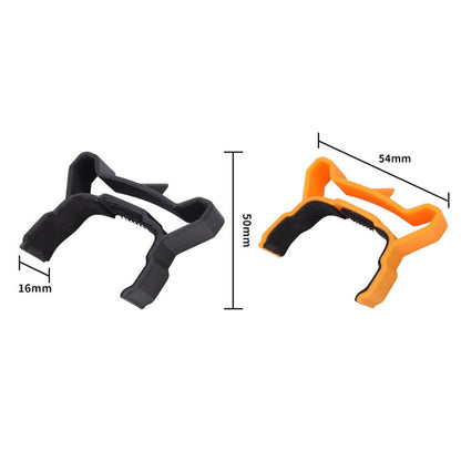 Pour DJI Avata 2 CQT Adhésif Ailettes de coupe de flux d'air de vol pour drones (Orange)
