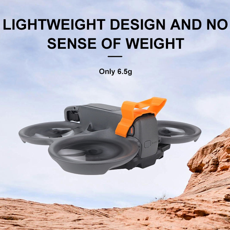 Pour DJI Avata 2 CQT Adhésif Ailettes de coupe de flux d'air de vol pour drones (Orange)