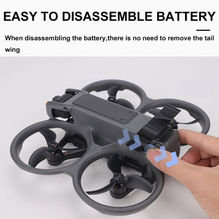 Pour DJI Avata 2 CQT Adhésif Ailettes de coupe de flux d'air de vol pour drones (Orange)