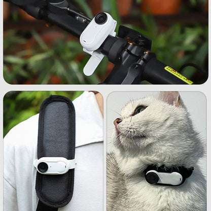 For Insta360 GO 3 / 3S Sunnylife IST-Q9335 Camera Silicone Case Wristband Bicycle Strap Expanding Accessories(Black)