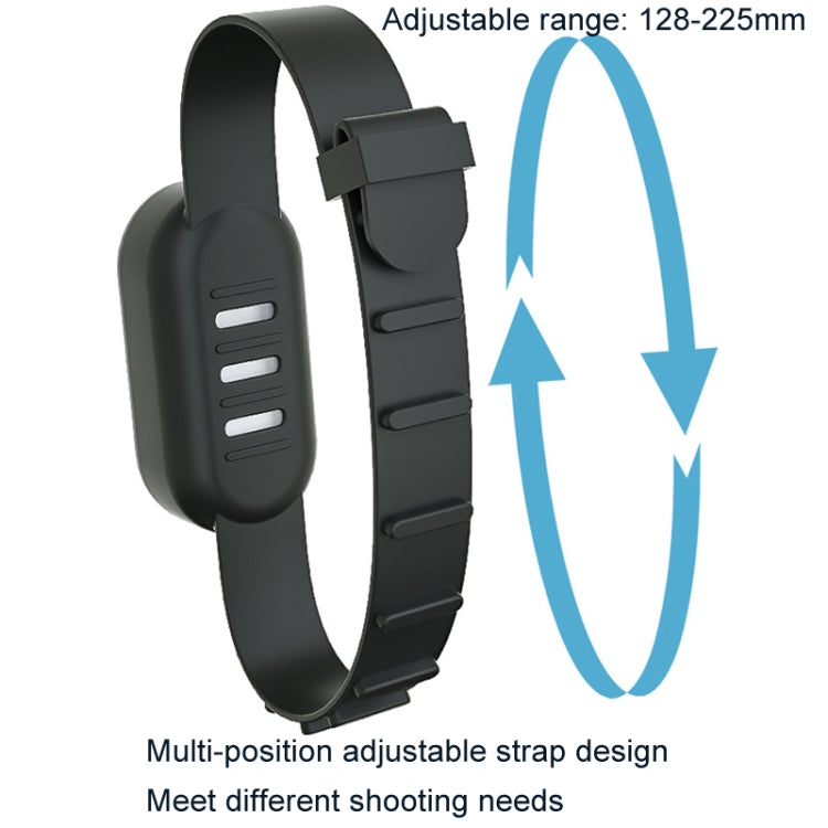 For Insta360 GO 3 / 3S Sunnylife IST-Q9335 Camera Silicone Case Wristband Bicycle Strap Expanding Accessories(Black)