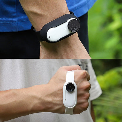 For Insta360 GO 3 / 3S Sunnylife IST-Q9335 Camera Silicone Case Wristband Bicycle Strap Expanding Accessories(Black)