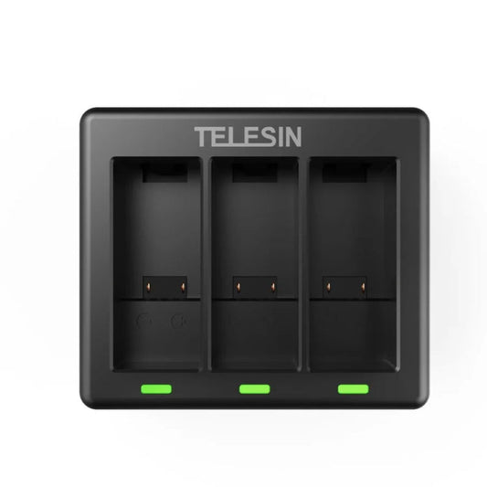 Chargeur de batterie TELESIN GP-BCG-902 à 3 emplacements pour GoPro HERO12 Black / HERO11 Black / HERO10 Black / HERO9 Black