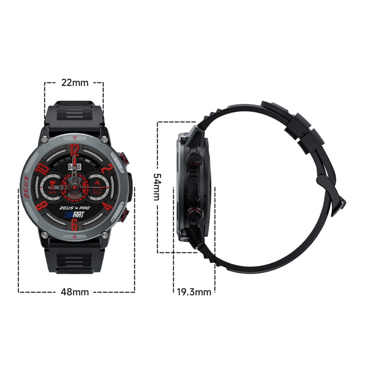 LOKMAT ZEUS4 PRO 1.43-Inch IP68 Waterproof Health Monitoring Bluetooth Call Smart Watch(Light Grey)