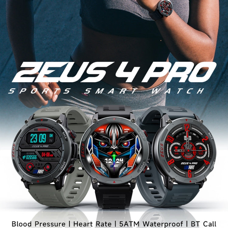 LOKMAT ZEUS4 PRO 1.43-Inch IP68 Waterproof Health Monitoring Bluetooth Call Smart Watch(Black)