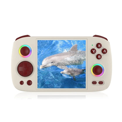 ANBERNIC RG Cube Retro Handheld Game Console With 3.95 Inch Screen T820 CPU Android 13 RGB Light 8+128G(Gray)