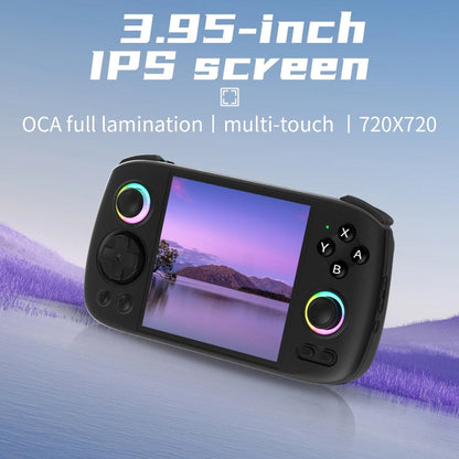 ANBERNIC RG Cube Retro Handheld Game Console With 3.95 Inch Screen T820 CPU Android 13 RGB Light 8+128G(Gray)