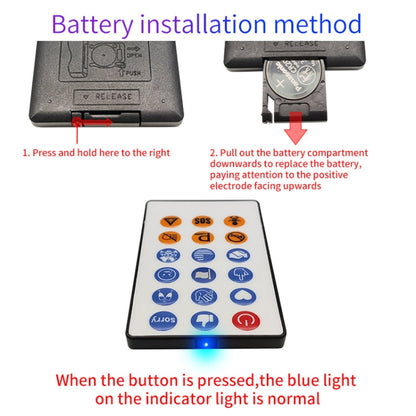 HI.GROOM Car LED Customized Pixel Emoticon Lights Bluetooth Remote Control Interactive AI Screen, Style: No Remote Control
