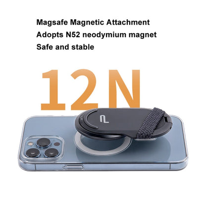 PGYTECH P-PG-017 Support de téléphone MagFlex magnétique MagSafe pour selfie (Noir classique)