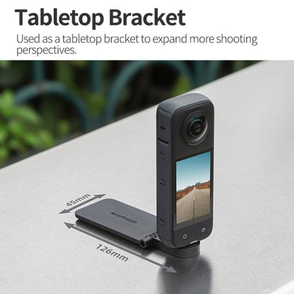 For Insta360 X5 / X4 / X3 Sunnylife X4-ZJ827 Magnetic Stand Base Handheld Handle Desktop Support Accessories(Black)