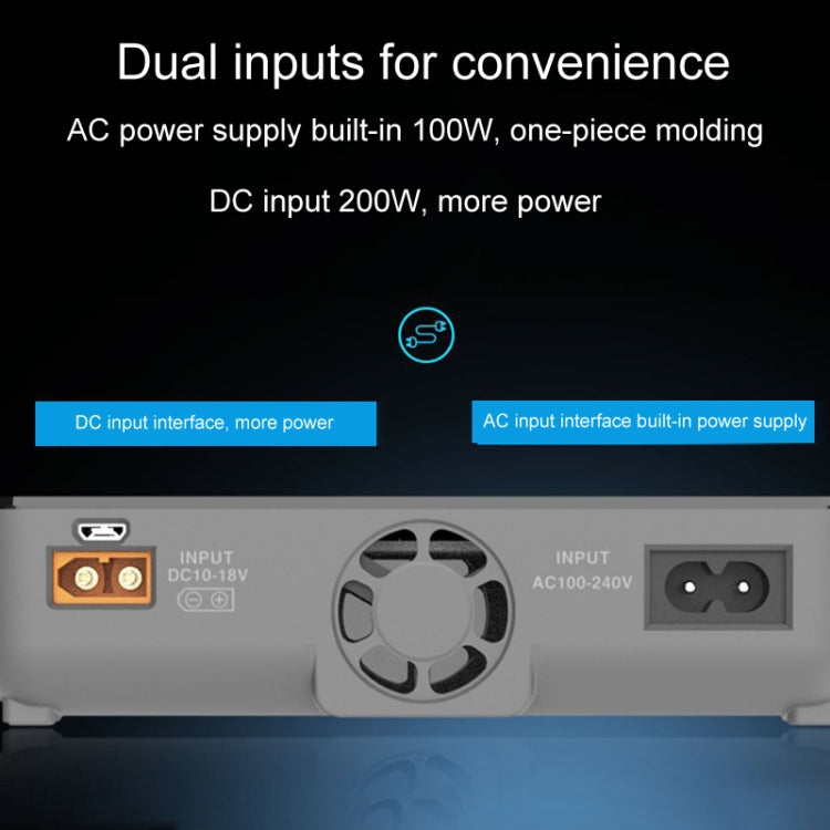 Chargeur d'équilibrage de batterie Li-Po de modèle d'avions et de drones à quatre canaux ToolkitRC Q4AC (prise US)
