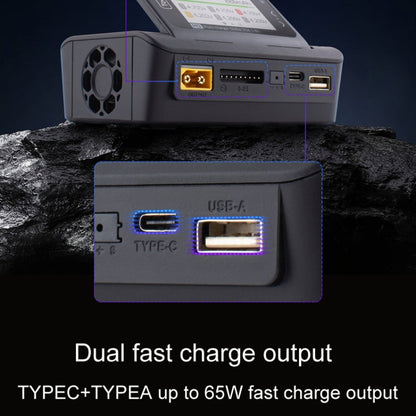 ToolkitRC M9 600W Airplane Li-Po Battery Balance Charger With Voice Function(Black)