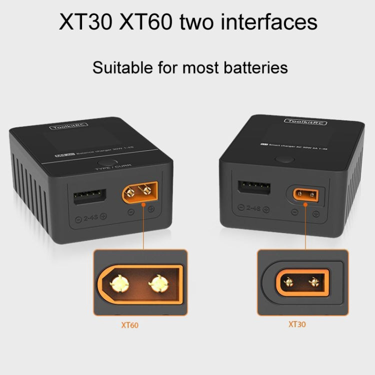 Chargeur équilibreur de batterie Li-Po ToolkitRC M4AC pour modèles réduits d'avions et de voitures (prise US)