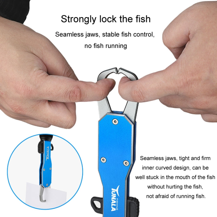 TUNALA Outdoor Push-Pull Aluminum Fish Catcher Multi-Functional Fishing Grip Luya Plier(Red)