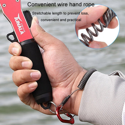 TUNALA Outdoor Push-Pull Aluminum Fish Catcher Multi-Functional Fishing Grip Luya Plier(Blue)
