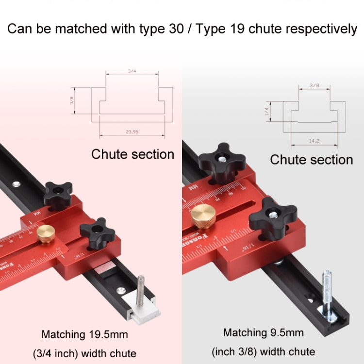 Butée de guidage Fonson pour coupe fine sur scie à table à rouleaux, modèle : GD704B