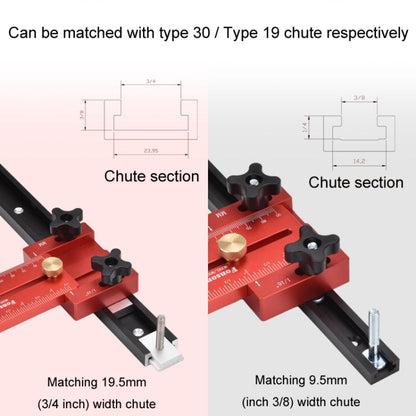 Butée de guidage Fonson pour coupe fine sur scie à table à rouleaux, modèle : GD704B