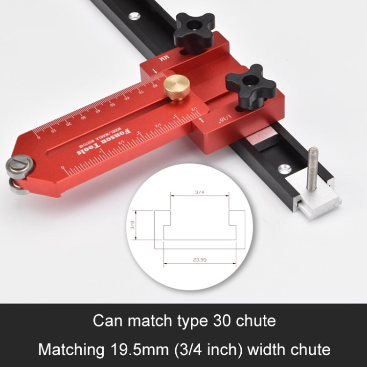 Butée de guidage Fonson pour coupe fine sur scie à table à rouleaux, modèle : GD704B