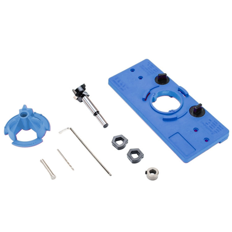Ouvre-charnière de menuiserie Fonson 35 mm, localisateur de charnière de porte en bois (bleu)