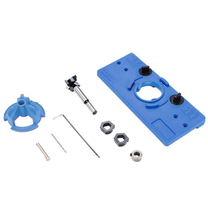 Ouvre-charnière de menuiserie Fonson 35 mm, localisateur de charnière de porte en bois (bleu)