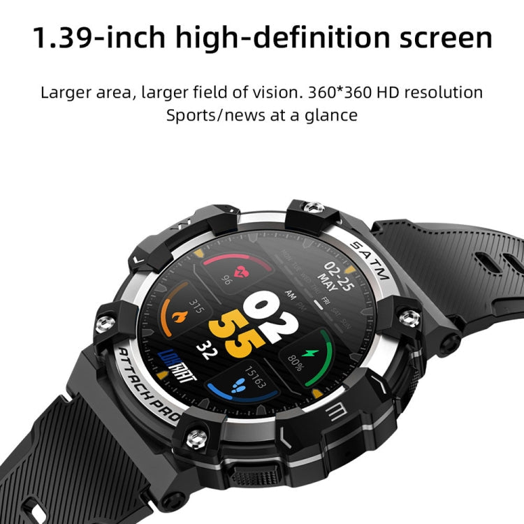 LOKMAT ATTACK 2 PRO 1.39-Inch 5ATM Waterproof Health Monitoring Bluetooth Smart Watch(Royal Blue)