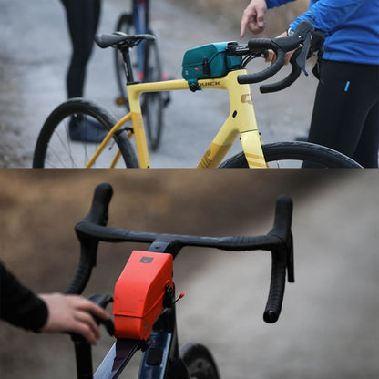 Rhinowalk K33 1.2L Outdoor Cycling Magnetic Waterproof Knob Fixed Bicycle Top Tube Bag(Orange)