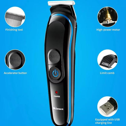MARSKE MS-5010 Electric Hair Clipper 5 In 1 Multi-function Shaver Rechargeable Styler(USB Without Plug)