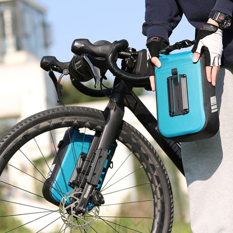 Rhinowalk RK406 6L Outdoor Cycling Quick-release Buckle Waterproof Bicycle Front Fork Bag(Black)