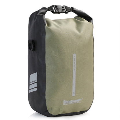 Rhinowalk RK404 4L Outdoor Cycling Quick-release Buckle Full Waterproof Bicycle Front Fork Bag(Green)