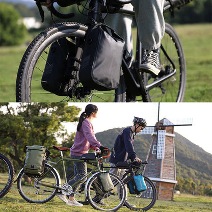 Rhinowalk RK404 4L Outdoor Cycling Quick-release Buckle Full Waterproof Bicycle Front Fork Bag(Black)
