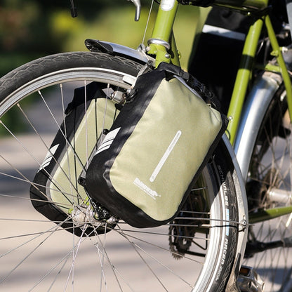 Rhinowalk RK404 4L Outdoor Cycling Quick-release Buckle Full Waterproof Bicycle Front Fork Bag(Black)