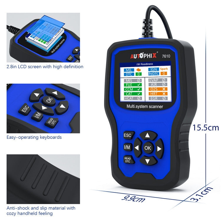 AUTOPHIX 7610 OBD2 Scan Diagnostic Tool Full System Maintenance And Repair Detector