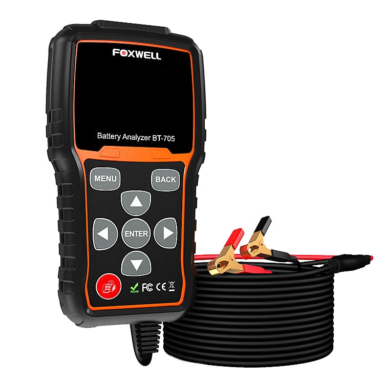FOXWELL BT705 12V 24V Car Battery Test Analyzer Cranking and Charging System Test