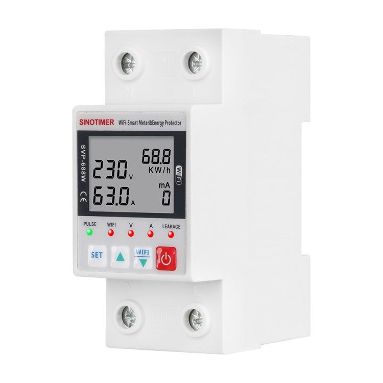 SINOTIMER SVP-688W  TUYA APP WiFi Smart Circuit Breaker Over Under Voltage Protector