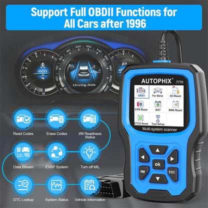 AUTOPHIX 7770 For Mercedes Benz Car Full System OBDII Diagnostic Tool Maintenance Tester