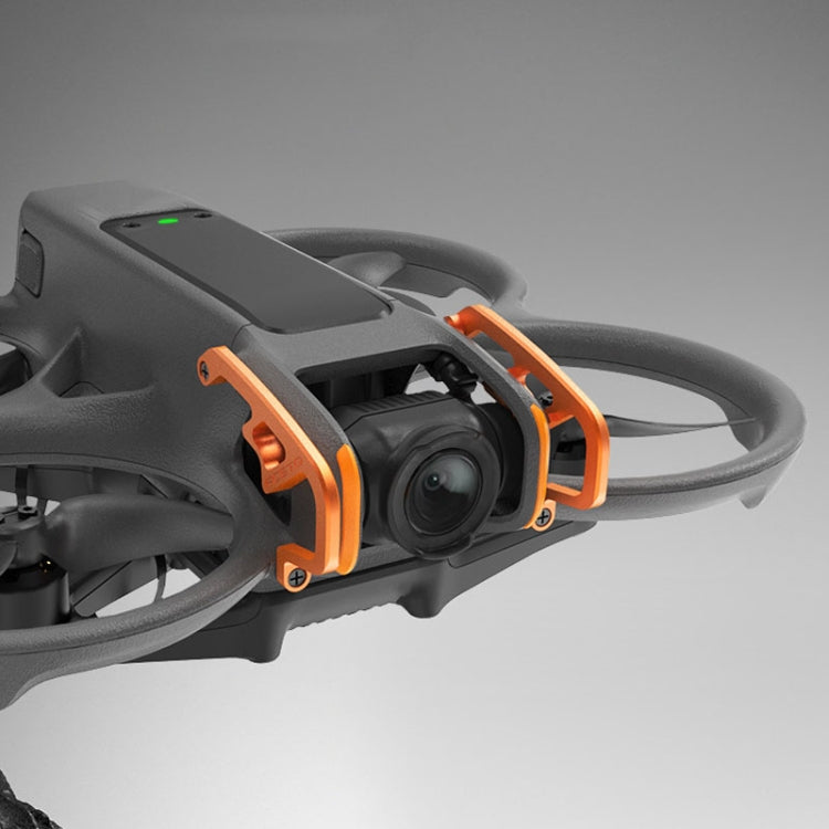 Pour DJI Avata 2 RCSTQ Barrière de Protection Anti-Collision d'Objectif en Alliage d'Aluminium pour Drone (Orange)
