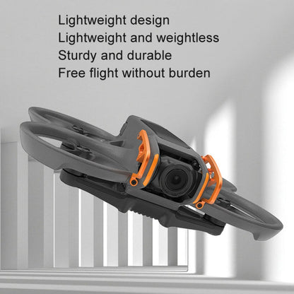 Pour DJI Avata 2 RCSTQ Barrière de Protection Anti-Collision d'Objectif en Alliage d'Aluminium pour Drone (Orange)