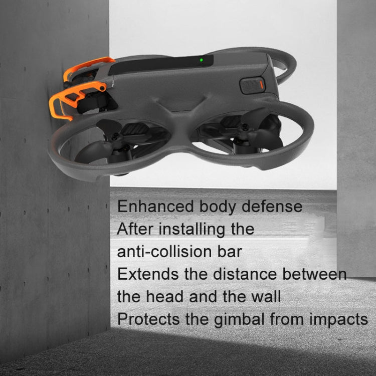 Pour DJI Avata 2 RCSTQ Barrière de Protection Anti-Collision d'Objectif en Alliage d'Aluminium pour Drone (Orange)