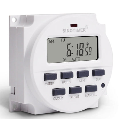 SINOTIMER TM618SH  1 Second Interval Digital LCD Timer Switch Programmable Time Relay 5V