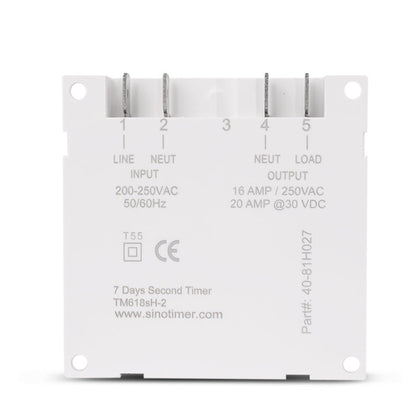 SINOTIMER TM618SH  1 Second Interval Digital LCD Timer Switch Programmable Time Relay 5V